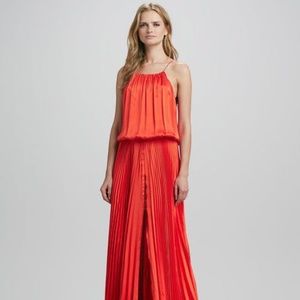 Alexis Pleated Silk Gown